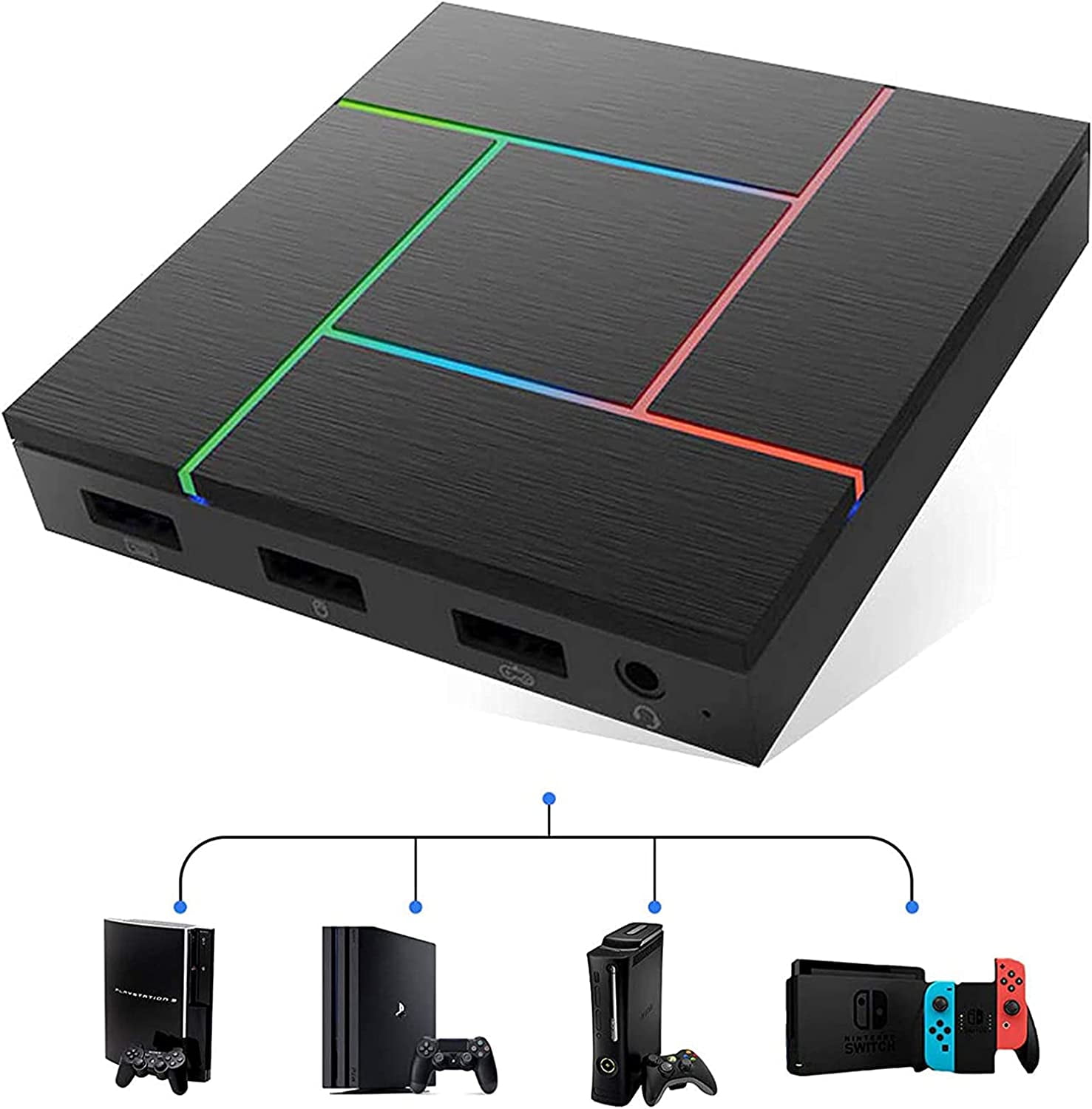 K5 Pro Game Console Keyboard and Mouse Adapter Box for NSwitch, PS3