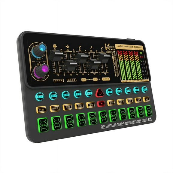 K500 Sound Effects Board, Mobile Phone Computer Live Card, Microphone Voice Changer Card for Phone/Computer
