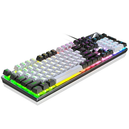 K500 Wired Keyboard Office Gaming Keyboard For Windows And IOS Computer Laptop 104 Keys Mechanical Sensation Membrane Keyboards