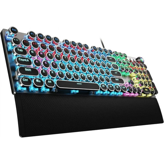 K517 Pro Wireless Gaming Keyboard, RGB Backlit, Tri-Mode BT/2.4GHz/USB-C, Mechanical Feel 94 Keys Computer Keyboard with 4 Macro Keys, Number Pad, 4000mAh Battery for Win/MAC