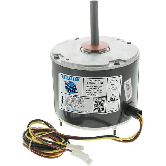 K55HXKRH-3361 - ClimaTek Upgraded 1/4 HP Condenser Fan Motor Fits Emerson