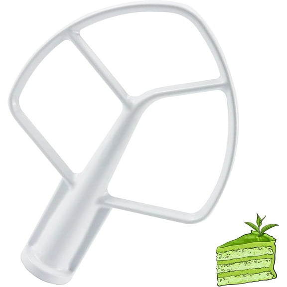 K5AB K5SS Flat Beater Replacement,Coated Flat Beater for 5 QT Mixer Stainless Steel Bowl Compatible with Model KSM50 KSM5 KSM450,Mixing Accessories