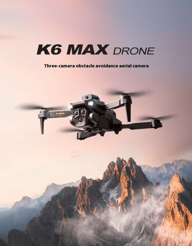 K6 MAX 4K Quadcopter Drone Optical Flow Positioning Three-Camera Remote Control Aircraft Obstacle Avoidance