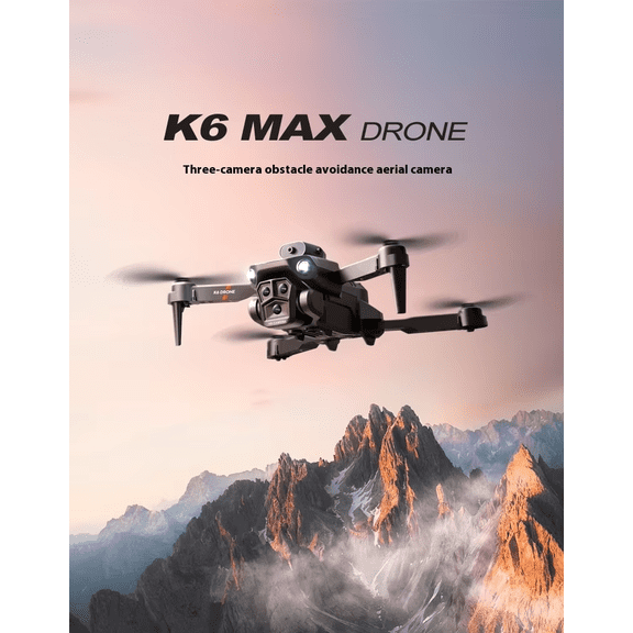 K6 MAX 4K Quadcopter Drone Optical Flow Positioning Three-Camera Remote Control Aircraft Obstacle Avoidance