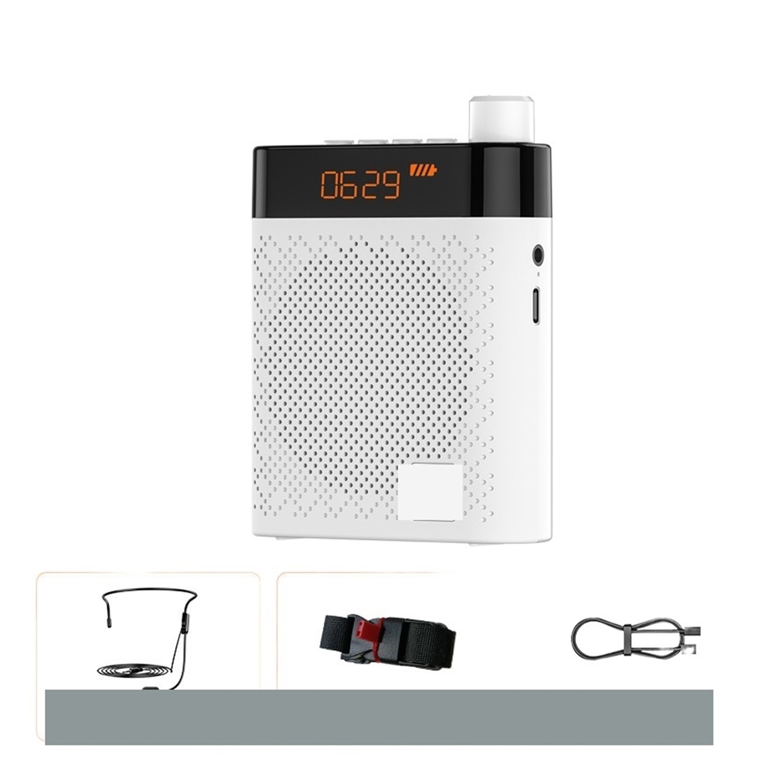 K6 Sound Amplifier Bluetooth FM Radio Loudspeaker Microphone Voice Amplifier Booster Megaphone Speaker For Teaching Sales ,Easy to Operate