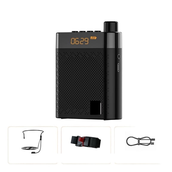 K6 Sound Amplifier Bluetooth FM Radio Loudspeaker Microphone Voice Amplifier Booster Megaphone Speaker For Teaching Sales ,Easy to Operate