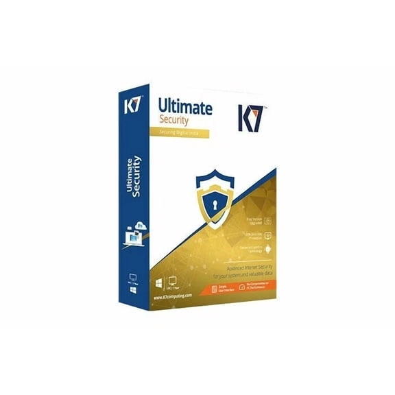 K7 Ultimate Security 1Pc 1Year License - Complete Antivirus With Backup