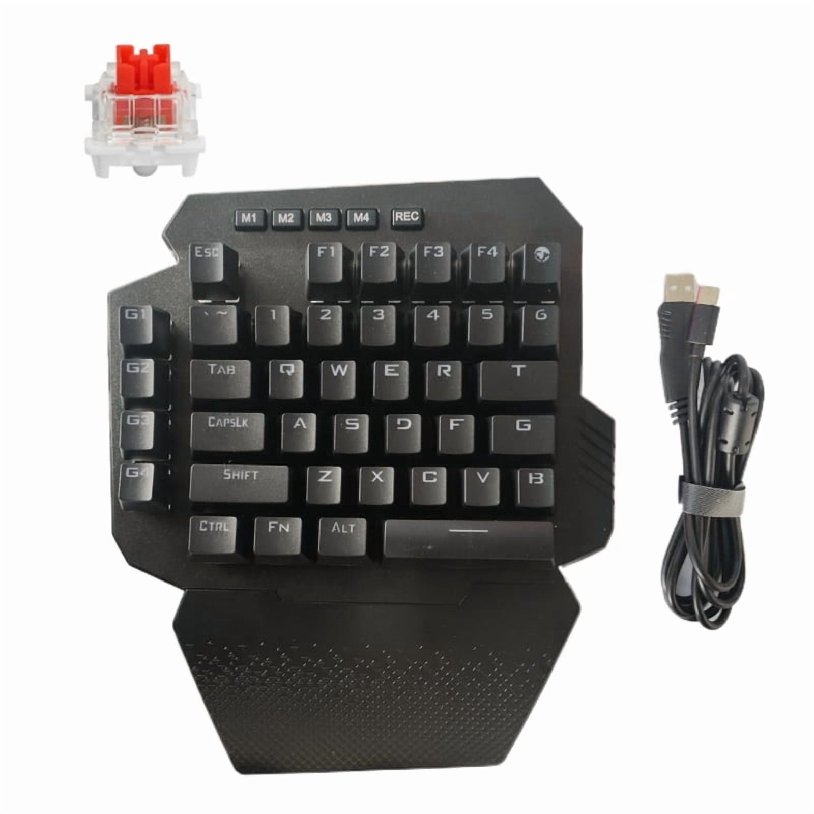 K700 One-hand Mechanical Gaming Keyboard RGB LED Backlight Outemu Switch Full for Key Macro Defines 44 keys Keyboard Rep