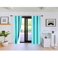 thumbnail image 1 of K72 Blackout Room Darkening Large Window Curtain 2 Panels Mint Color Drapes For Bedroom /Living Room Home Décor With Grommets 95" Length, 1 of 4