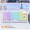 thumbnail image 1 of K75 Mechanical Keyboard Hot Swap RGB 82 Keys Wired Keyboard (White Transparent), 1 of 8