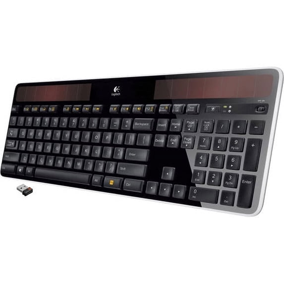 Logitech K750 Full Size Wireless Solar Keyboard - RF, USB Interface ...