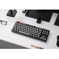 thumbnail image 1 of K8 Max QMK Wireless Custom Mechanical Keyboard, TKL 80% Layout Bluetooth/2.4G/USB-C Programmable, RGB Backlit Hot Swappable Super Red Switch NKRO for Mac/Windows/Linux, 1 of 4