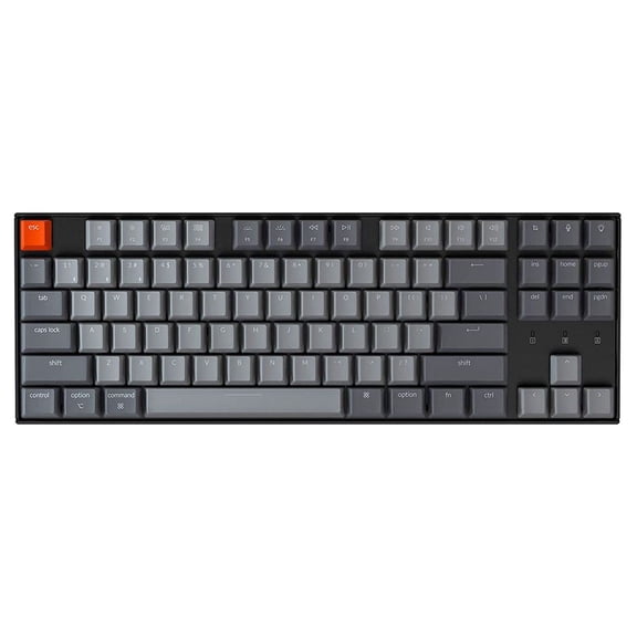 K8 Tenkeyless Wireless Mechanical Keyboard for Mac, RGB Backlight, Bluetooth, Multitasking, Type-C Wired Gaming Keyboard for Windows with Gateron G Pro Brown Switch
