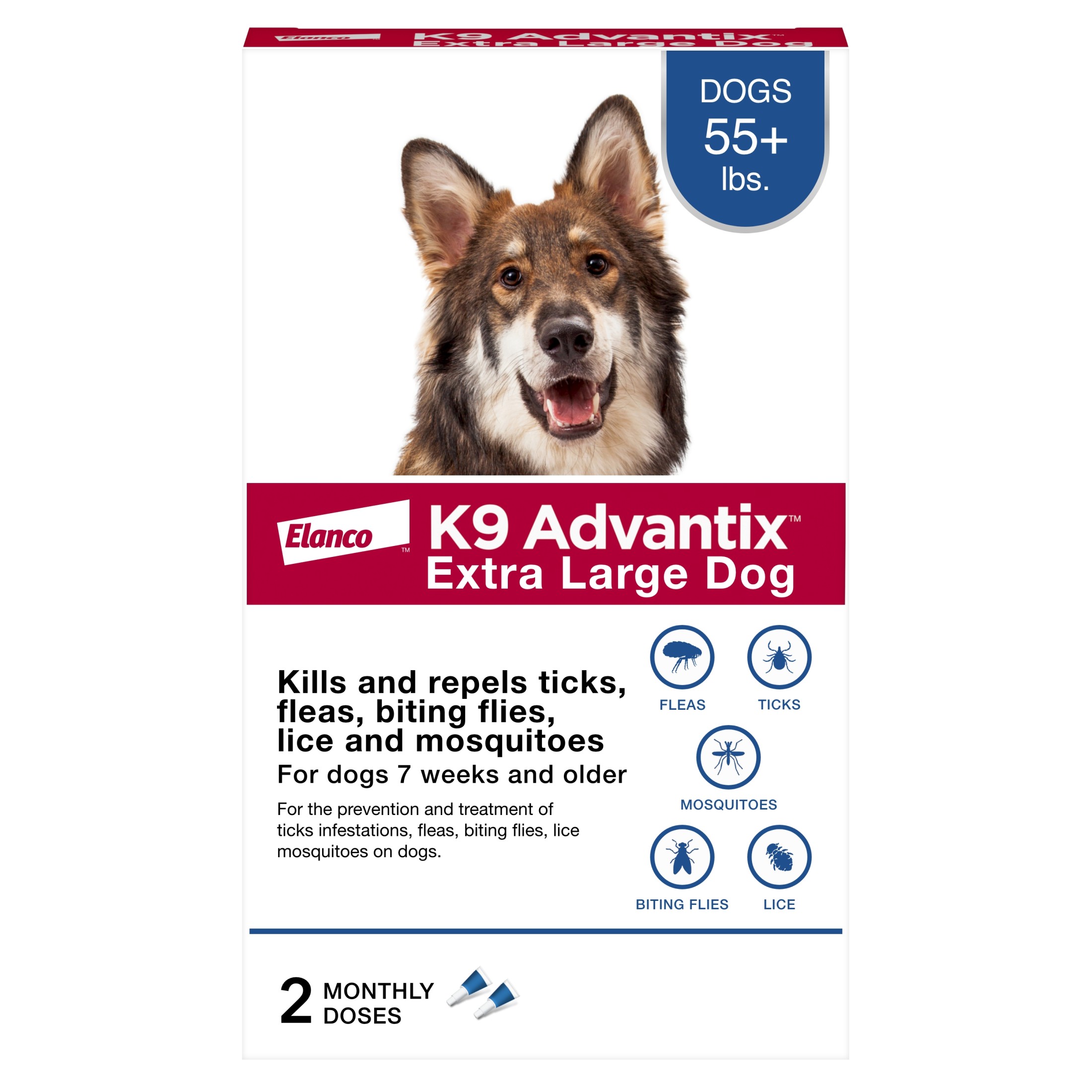 K9 Advantix Flea, Tick & Mosquito Prevention for Medium Dogs 1120 lbs