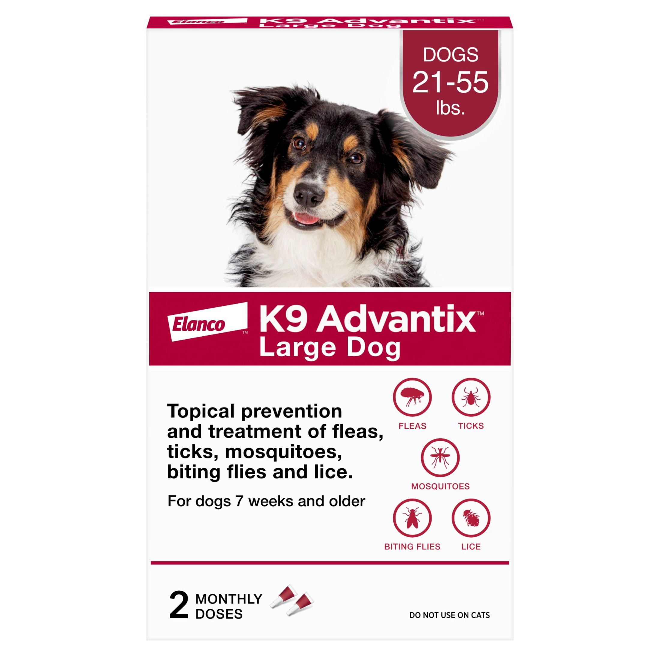 K9 Advantix II Flea Tick Mosquito Prevention for Large Dogs 21-55