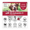 thumbnail image 1 of K9 Advantix II Monthly Flea & Tick Prevention for Large Dogs 21-55 lbs, 1-Monthly Treatment, 1 of 10