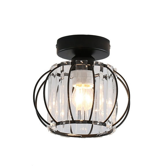 K9 Crystal Ceiling Light Simple Circular Design for Elegant Home Lighting