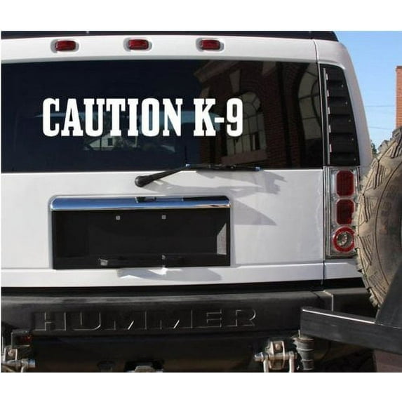K9 DECAL CAUTION K9 *c230* SCHUTZHUND POLICE GUARD DOG (6X30) LARGE DECAL STICKER