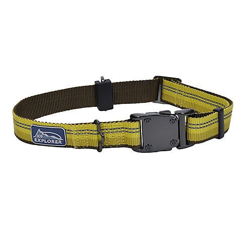 K9 Explorer Reflective Dog Collar Medium Goldenrod