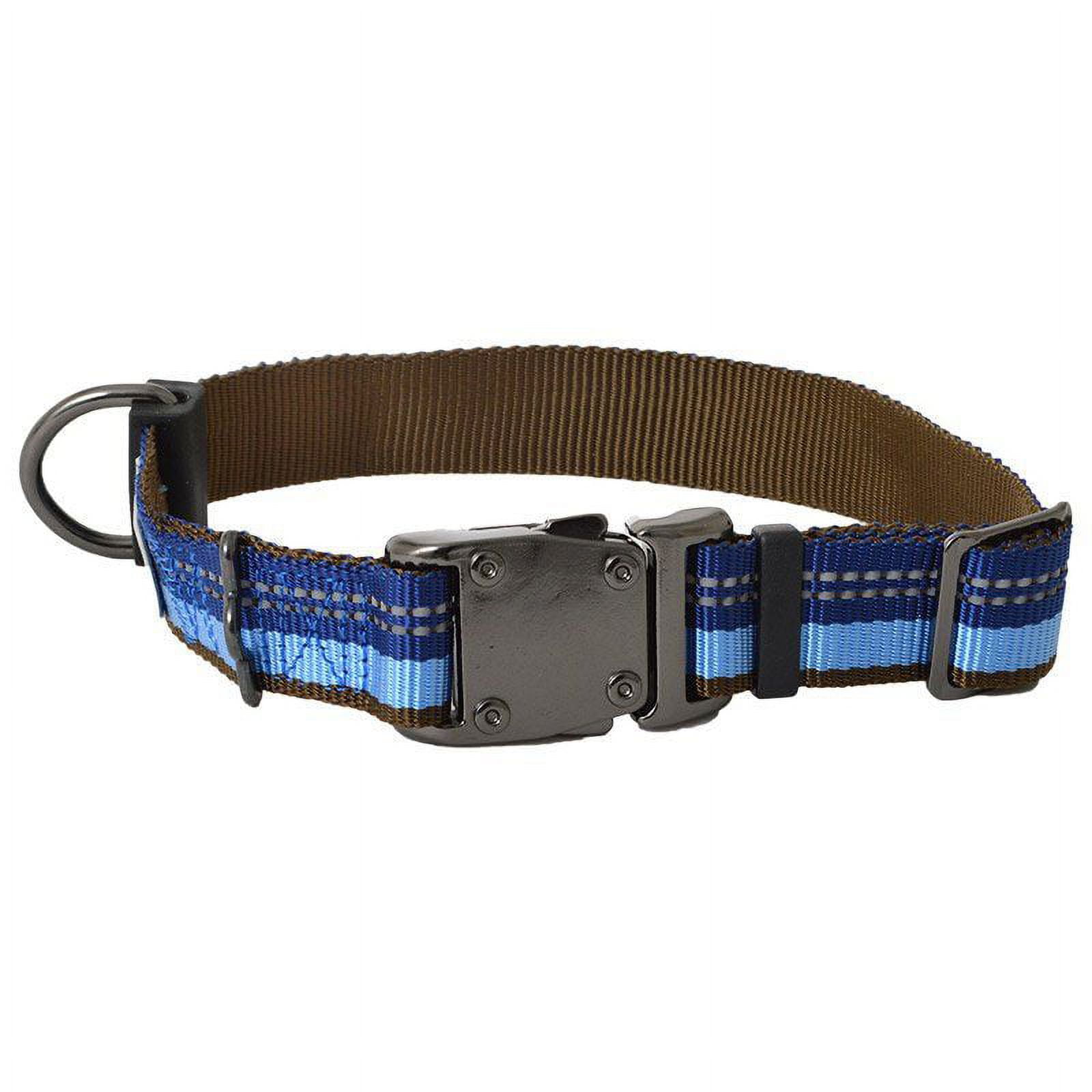 K9 Explorer Sapphire Reflective Adjustable Dog Collar 12"18" Long x 1