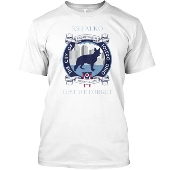 K9 Falko T-Shirt Made in the USA Size S to 5XL