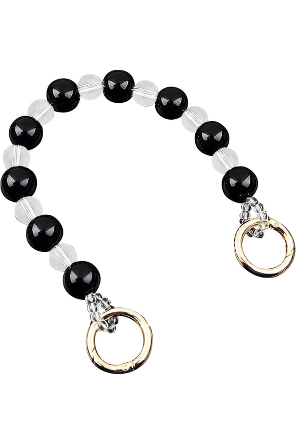 K9 Glass Bead Bag Handles Chains Handbag Replacement Straps Accessories Handle with Alloy Spring Gate Rings Clasps