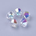 thumbnail image 1 of K9 Glass Beads Faceted Bicone AB 5x5mm Hole: 1mm DIY, 1 of 2