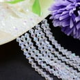 thumbnail image 1 of K9 Glass Faceted Imitation Austrian Bead Strands Grade AAA Bicone Clear AB 8x8mm Hole: 0.9~1mm about 50pcs/strand 15.7 inch, 1 of 2
