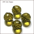 thumbnail image 1 of K9 Glass Imitation Austrian Beads Grade AAA Faceted(128 Facets) Round Olive 10mm Hole: 0.9~1mm, 1 of 1