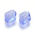 thumbnail image 1 of K9 Glass Imitation Austrian Beads Grade AAA Faceted Rhombus Cornflower Blue 14~14.5x12x5~7mm Hole: 0.9~1mm DIY, 1 of 2