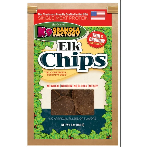 K9 Granola Factory Elk Chips (5-Oz)