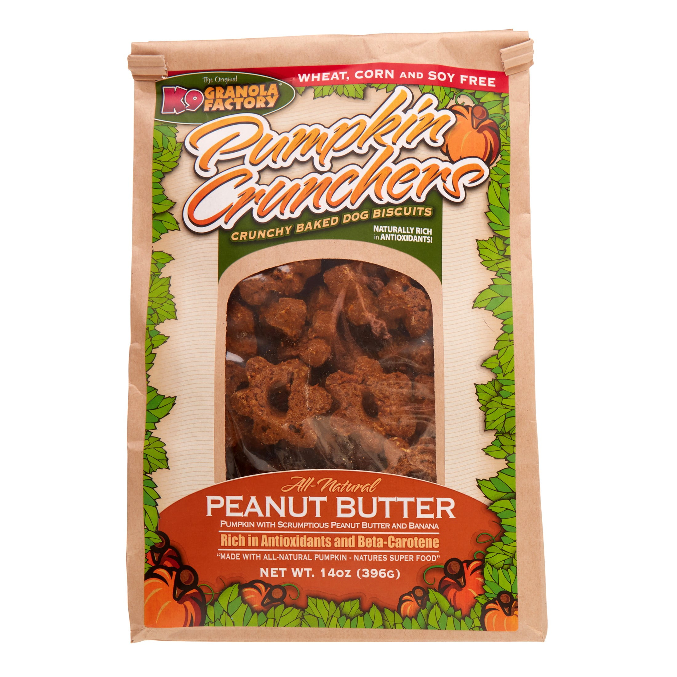 K9 Granola Pumpkin Crunchers Peanut Butter & Banana, 14Oz