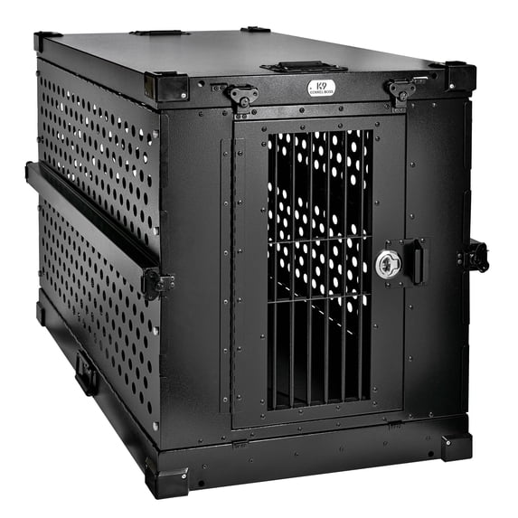 K9 KENNEL BOSS – LARGE – HEAVY DUTY FULLY COLLAPSIBLE POWDER-COATED ALUMINUM DOG CRATE
