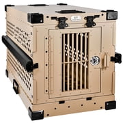 K9 KENNEL BOSS صغير جدًا واجب قابل للتحصيل بالكامل مسحوق الألمنيوم المغلف