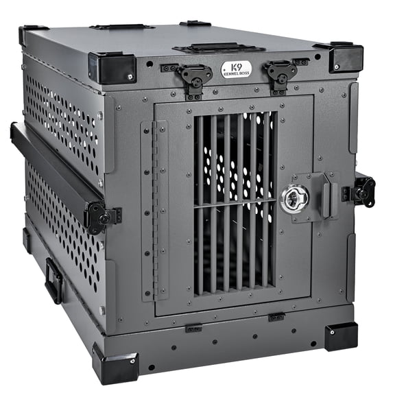K9 KENNEL BOSS – SMALL – HEAVY DUTY FULLY COLLAPSIBLE POWDER-COATED ALUMINUM DOG CRATE