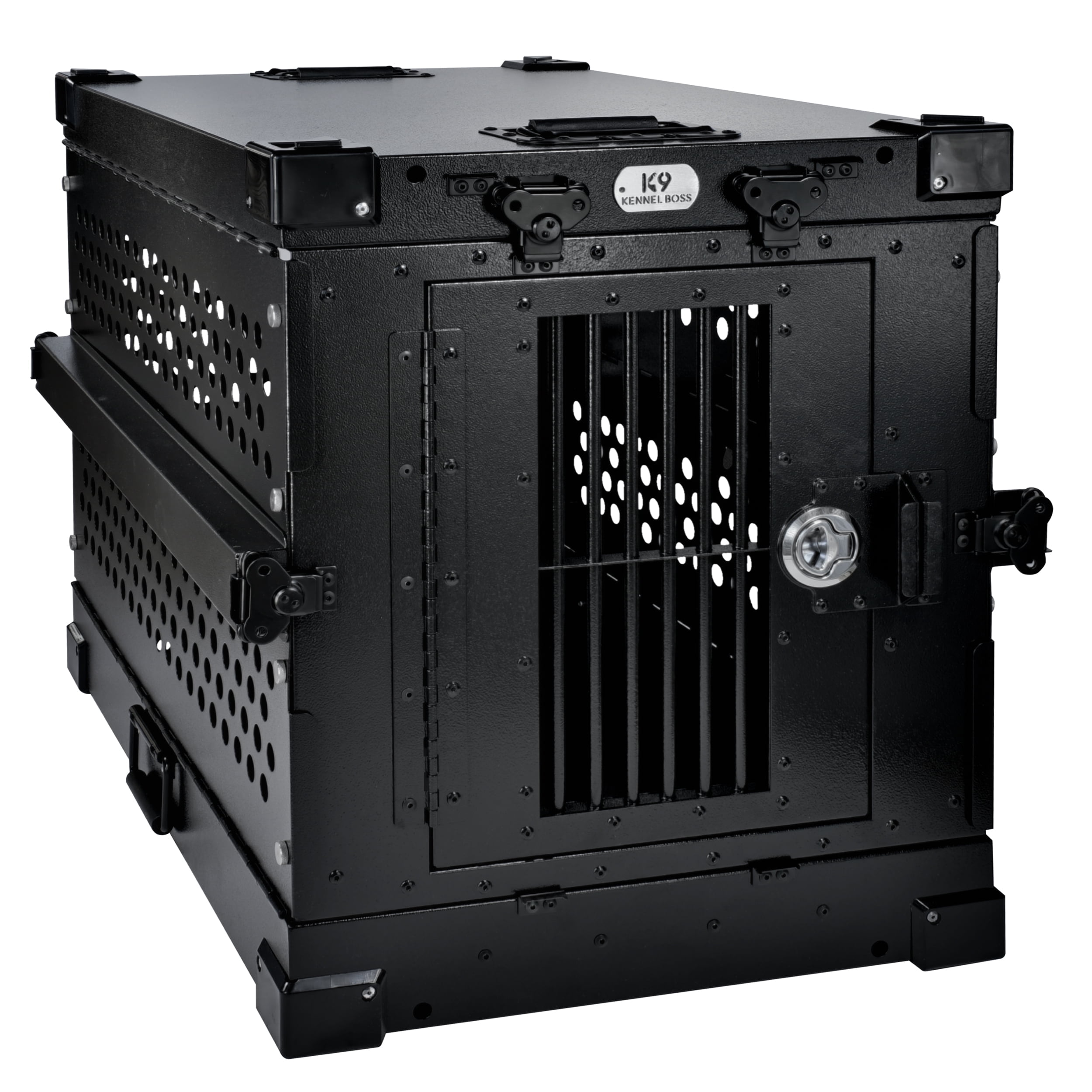 K9 KENNEL BOSS – SMALL –HEAVY DUTY FULLY COLLAPSIBLE POWDER-COATED ALUMINUM DOG CRATE