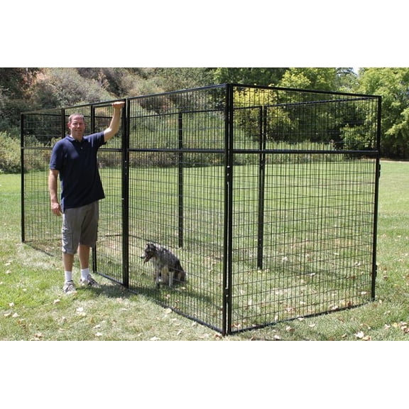 K9 Kennel Store 7' Tall 8' X 16' Welded Wire Basic Dog Kennel System