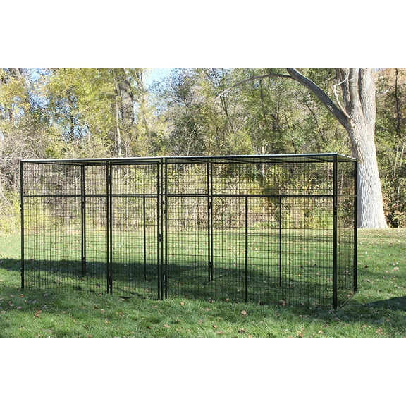 K9 Kennel Store 7'Tall 8 X 16 Welded Wire Complete Dog Kennel System