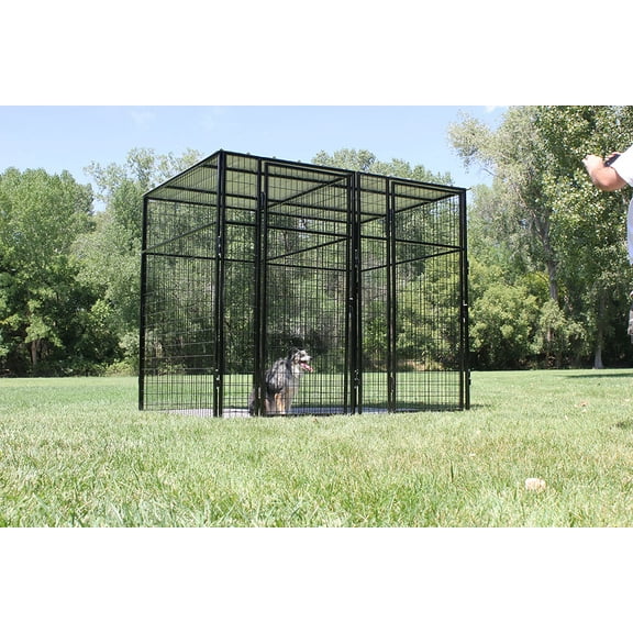 K9 Kennel Store 7' Tall 8 X 8 Welded Wire Complete Dog Kennel System