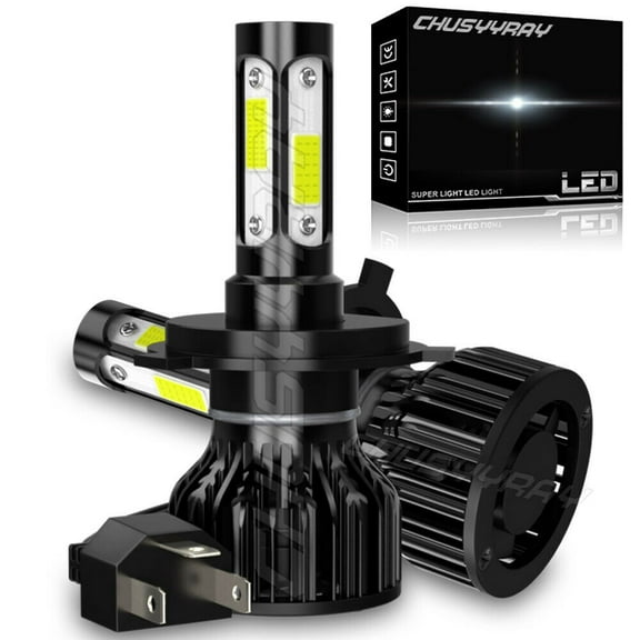 K9 Plus H4 9003 LED Headlight Bulbs High & Low Beam, 55W 6000LM 6000K Cool White, 2PCS