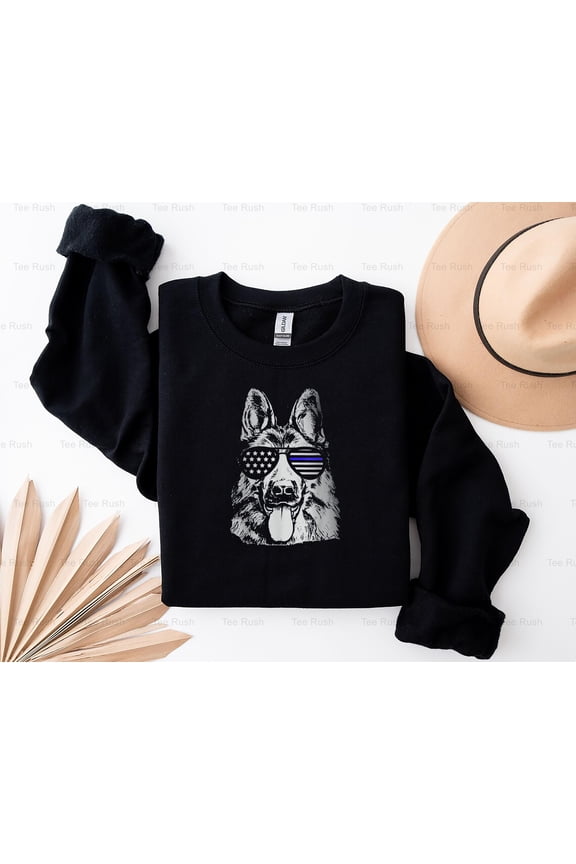 K9 Police Officer Police Dog Thin Blue Line Gift, Law Enforcement,T-Shirt, SW, Hoodie Unisex, up to 5XL