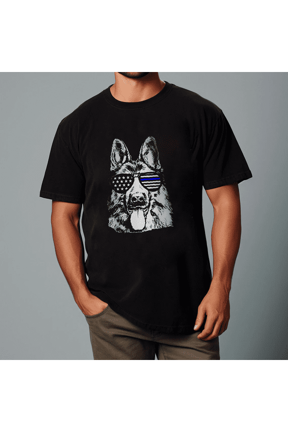 K9 Police Officer Thin Blue Line Law Enforcement Pride Unisex T-Shirt V11910 up to size 5XL
