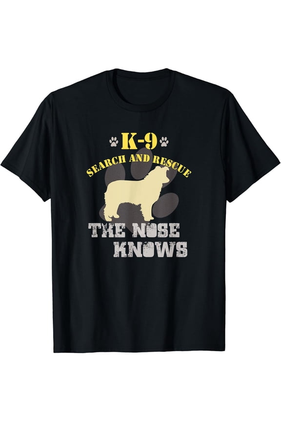 K9 Search & Rescue Dog Team Border Collie Tracking Sar T-Shirt Size S-5XL