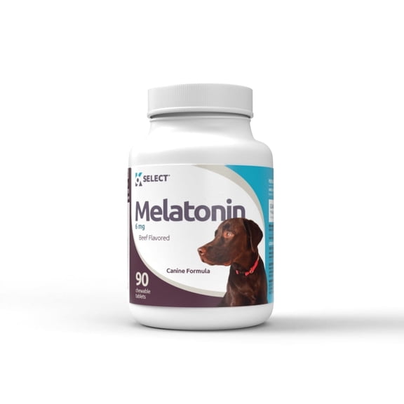 K9 Select Melatonin Tablets for Dogs, Beef Flavor, 90 Count