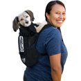 thumbnail image 1 of K9 Sport Sack Medium Jet Black Air 2 Dog Carrier Backpack for Pets, 1 of 3