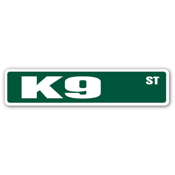 K9 Street Sign police dog canine K-9 swat | Indoor/Outdoor | 24" Wide