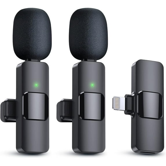 K9 lavalier wireless microphone,Wireless Microphone,Live Microphone for IOS and Type-C Phone Microphone for Recordin