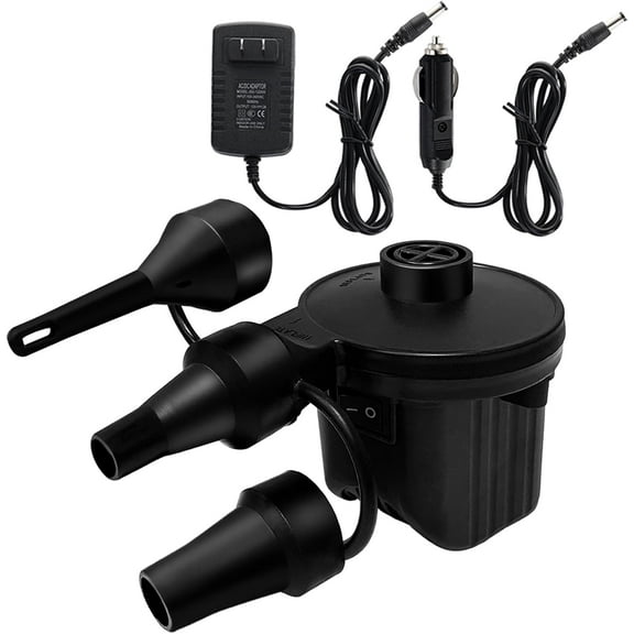 Inflatable Bed Pump, Electric Air Pump(100 Gallon/Min) for Air Mattress Beds, Inflatable Swimming Pools, Swimming RingAC110-240V/DC12V