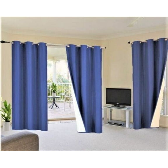 K92 Drapes for Living Room 1 Panel Royal Blackout Thick Large Window Curtain With Grommets 95" Length