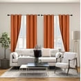thumbnail image 1 of K92 Hotel Quality, Faux Silk 1 Panel Brick Lined 100% Blackout & Privacy Window Curtain Drapes Grommets 95" Length, 1 of 4